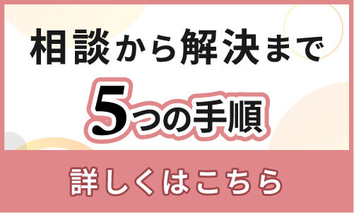相談から解決まで5つの手順